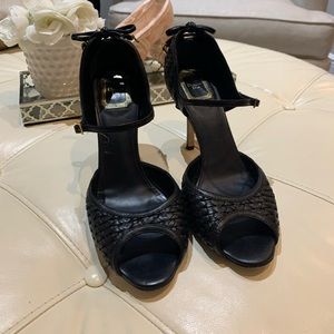 Christian Dior  Black leather heels